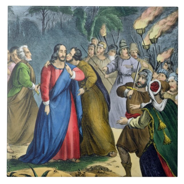 Carreau Les judas trahissent son maître, d'une bible (Devant)