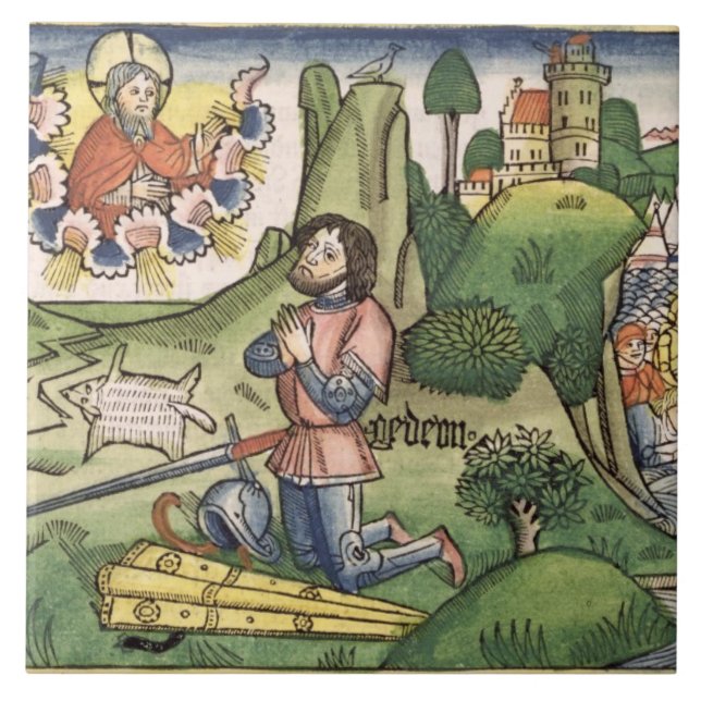 Carreau Les juges 6 36 Gideon éteint l'ouatine, du ' (Devant)