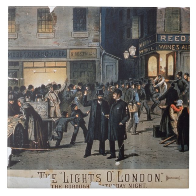 Carreau "Les lumières O" London (litho de couleur) (Devant)