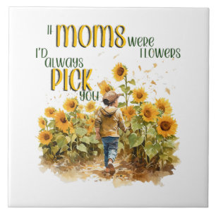 Carreau les mamans étaient des fleurs