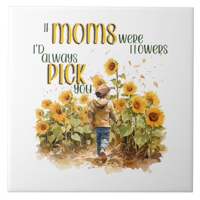 Carreau les mamans étaient des fleurs (Devant)
