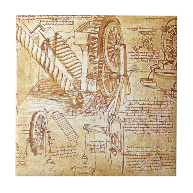 Carreau Les notes de da Vinci (Devant)