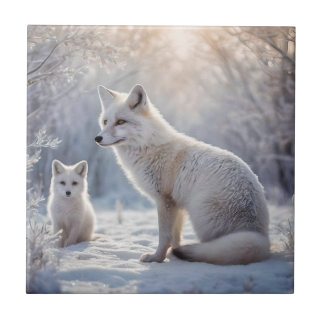 Carreau "Les obligations décongelées : le renard arctique  (Devant)