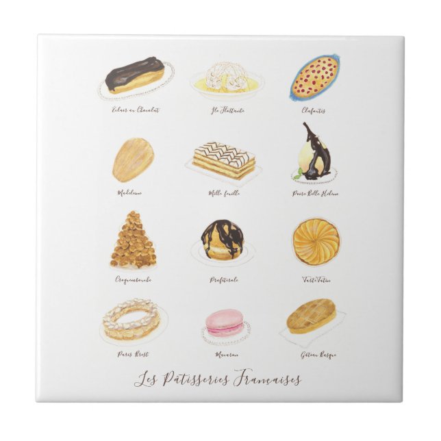 Carreau Les Pâtisserie Françaises (Devant)