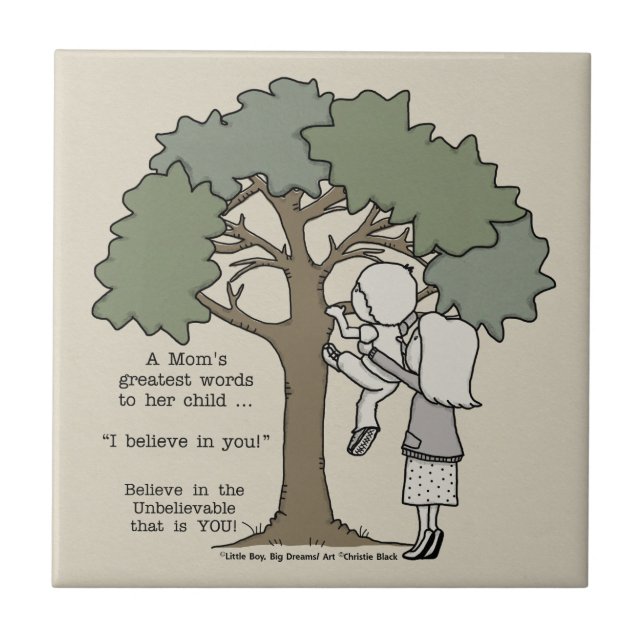 Carreau Les plus grands mots de maman (Devant)