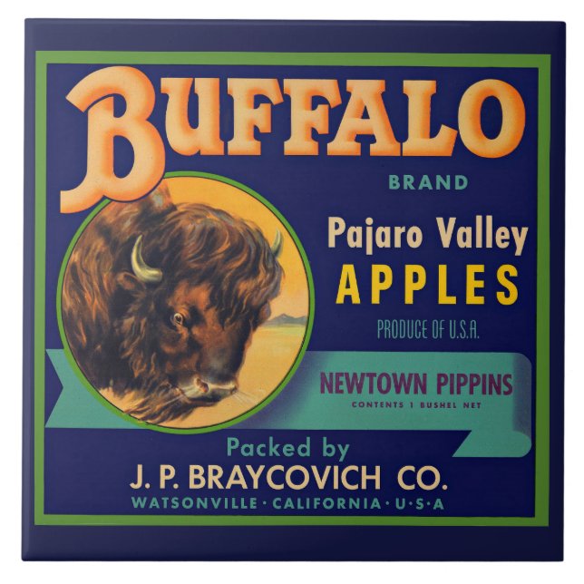 Carreau Les pommes de la marque Buffalo datent des années  (Devant)
