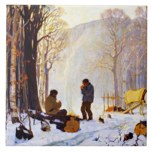 Carreau Les premiers matins dans les bois (Devant)