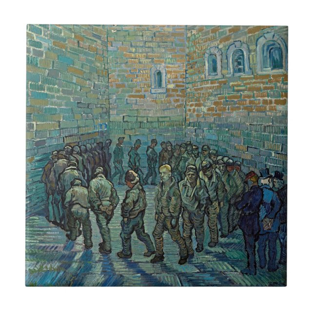 Carreau Les prisonniers de Vincent van Gogh en exercice (Devant)