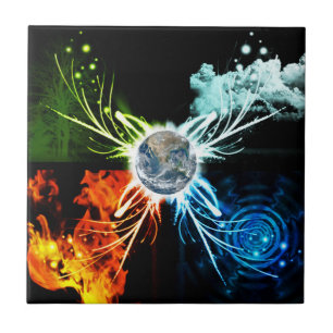 Carreau Les quatre éléments