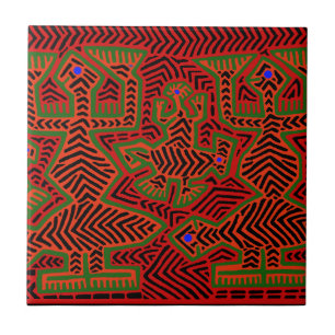 Carreau Les spiritueux de Kuna Indian Mola