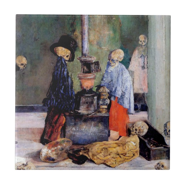 Carreau Les squelettes se réchauffent (Devant)