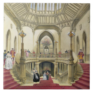 Carreau L'escalier grand, château de Windsor, 'd'un Histo