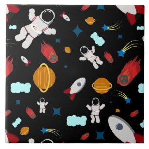 Carreau L'espace extra-atmosphérique pour enfants et Motif