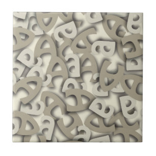 Carreau Lettre A gris