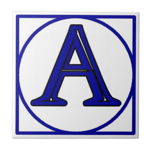 CARREAU LETTRE BLEUE FRANÇAISE NOMBRE MAISON TISSUS