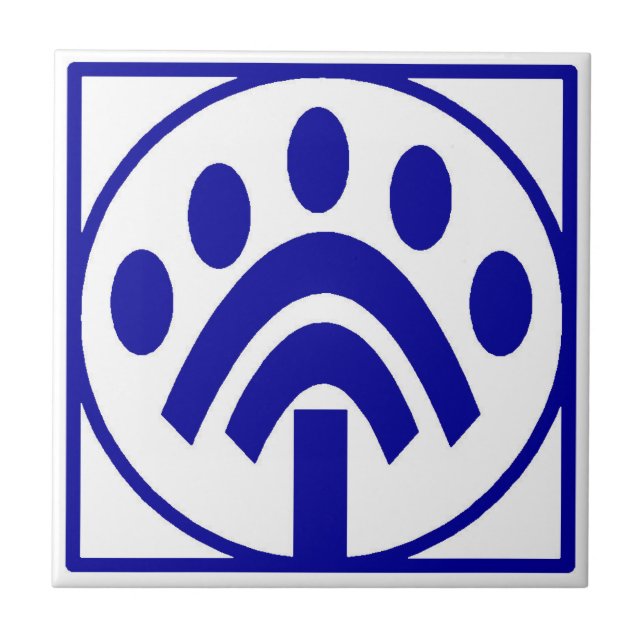 CARREAU LETTRE BLEUE FRANÇAISE NOMBRE MAISON TISSUS (Devant)