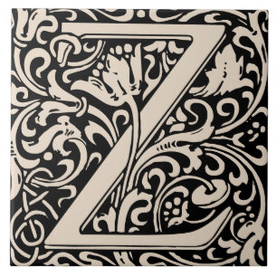 Carreau Lettre monogramme Z des arts et métiers de William