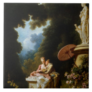 Carreau Lettres d'amour par Jean Honore Fragonard