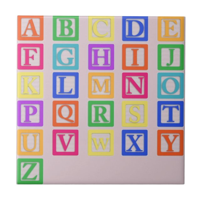 Carreau Lettres de bloc (Devant)