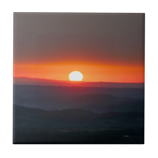 Carreau Lever de soleil en Dordogne (Devant)