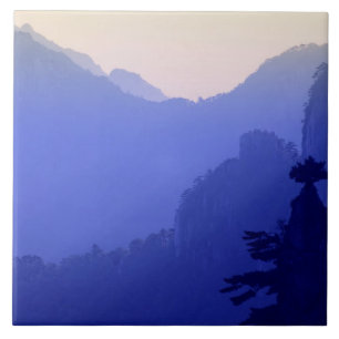 Carreau Lever du soleil, Montagne Jaune, Huangshan, Chine
