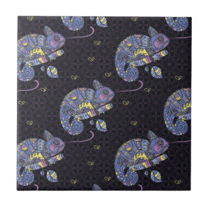 Carreau Lézard de Zentangle