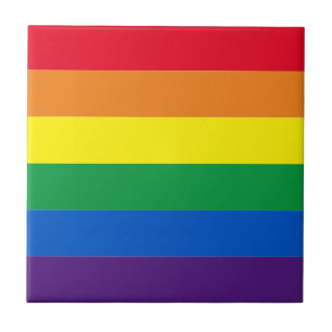 Carreau Lgbt rainbow rayures couleurs drapeau gay pride