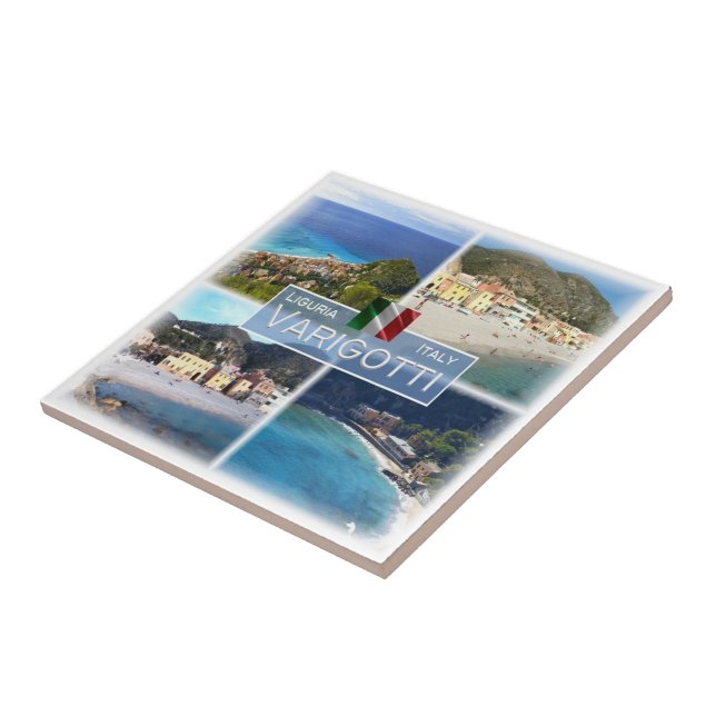 Carreau LGR051 VARIGOTTI, Mosaïque, Ligurie, Italie, (Côté)