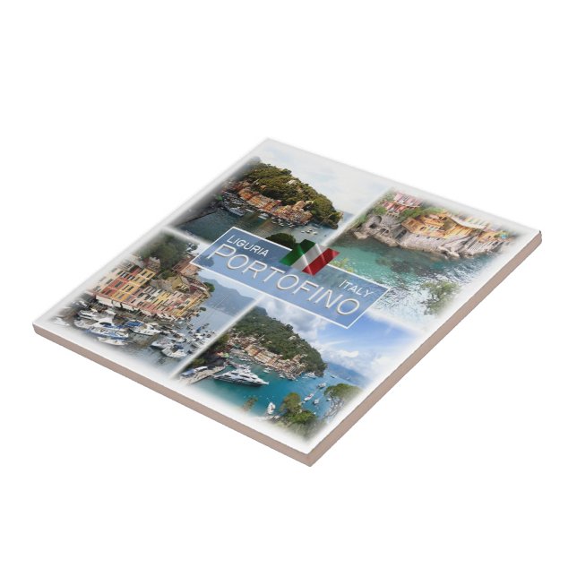 Carreau LGR063 PORTOFINO, Mosaïque, Ligurie, Italie, (Côté)