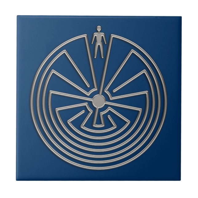 Carreau L'homme dans le Maze - l'argent (Devant)