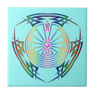 Carreau L'homme dans le Maze - Tatouage tribal