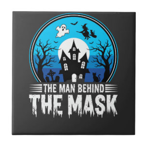 Carreau L'Homme de Halloween Derrière le Masque Maison Han