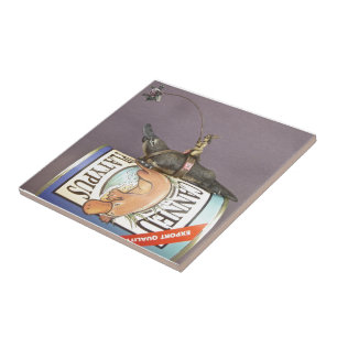 Carreau Libby sur un ornithorynque sur une tuile