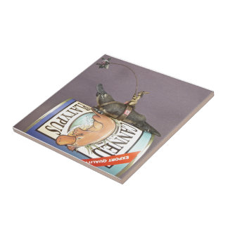 Carreau Libby sur un ornithorynque sur une tuile