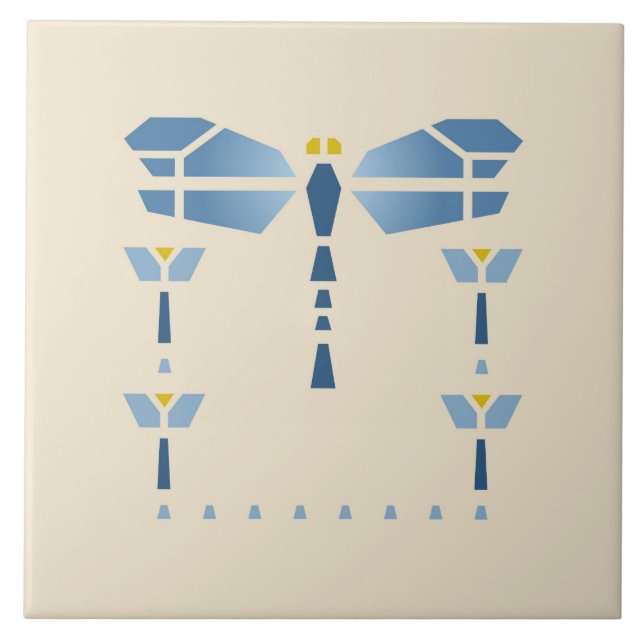 Carreau "Libellule " adoptive de Hélène (Devant)