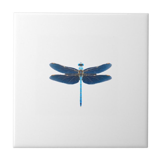 Carreau Libellule bleue - Ento amateur d'insectes faune (Devant)