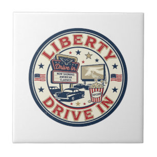 Carreau Liberty Drive In Patriotique Patriotique Drive In