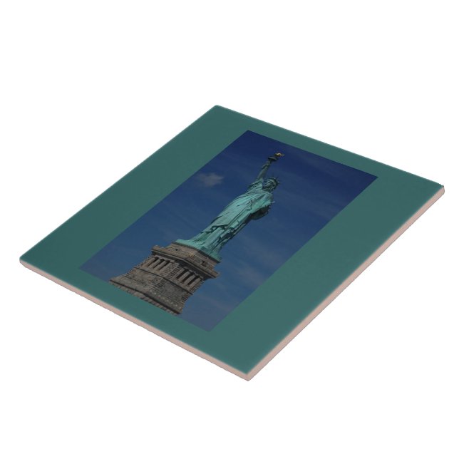 Carreau Liberty Enlightening the World - Statue de la Libe (Côté)