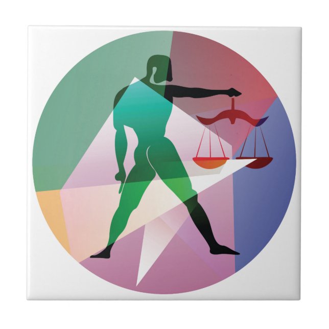 Carreau libra abstraite (Devant)