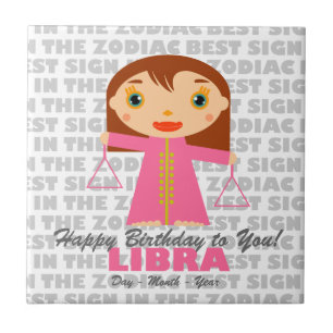 Carreau Libra Joyeux anniversaire