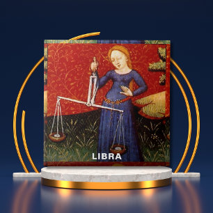 Carreau Libra Zodiac Signal Échelles Anniversaire
