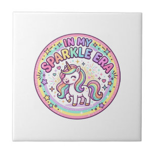 Carreau Licorne Dans Mon Ère De Brillance Drôle Impression