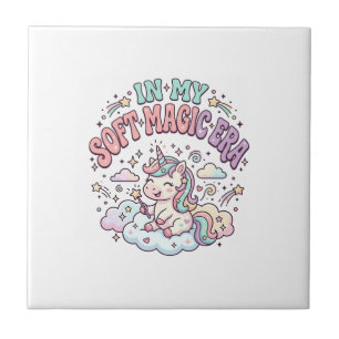 Carreau Licorne Dans Mon Produit De Style Rétro Ère De Mag