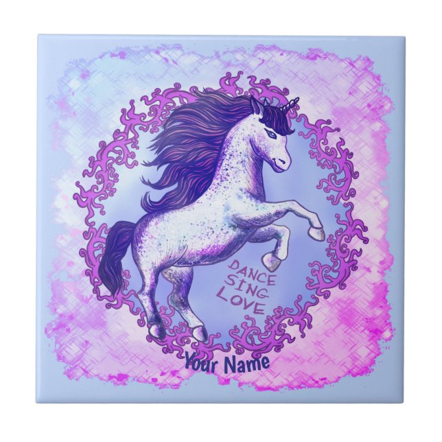 Carreau Licorne dansante   (Devant)