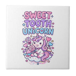 Carreau Licorne Douce Dent Licorne Mignonne Pastel Mignon