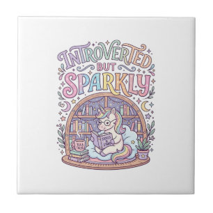 Carreau Licorne Introvertie mais Originale Blanche Étincel