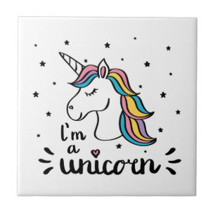Carreau Licorne   je suis une licorne