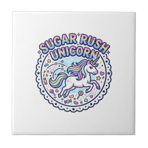 Carreau Licorne Sugar Rush Licorne Drôle Cadeau Mignon Des