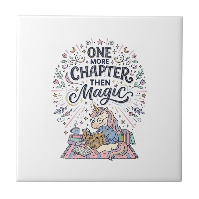 Carreau Licorne Un Chapitre De Plus Puis Magie Impression  (Devant)