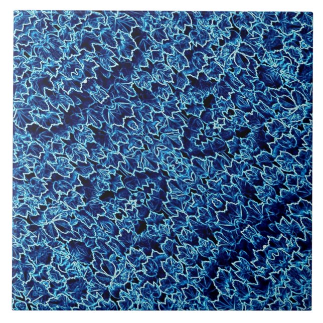 Carreau Lierre Bleu givré Cool (Devant)